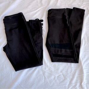 Zella Girl Leggings Set of 2 Black size 14 Crop and Ankle‎ Soft Comfy Nordstroms